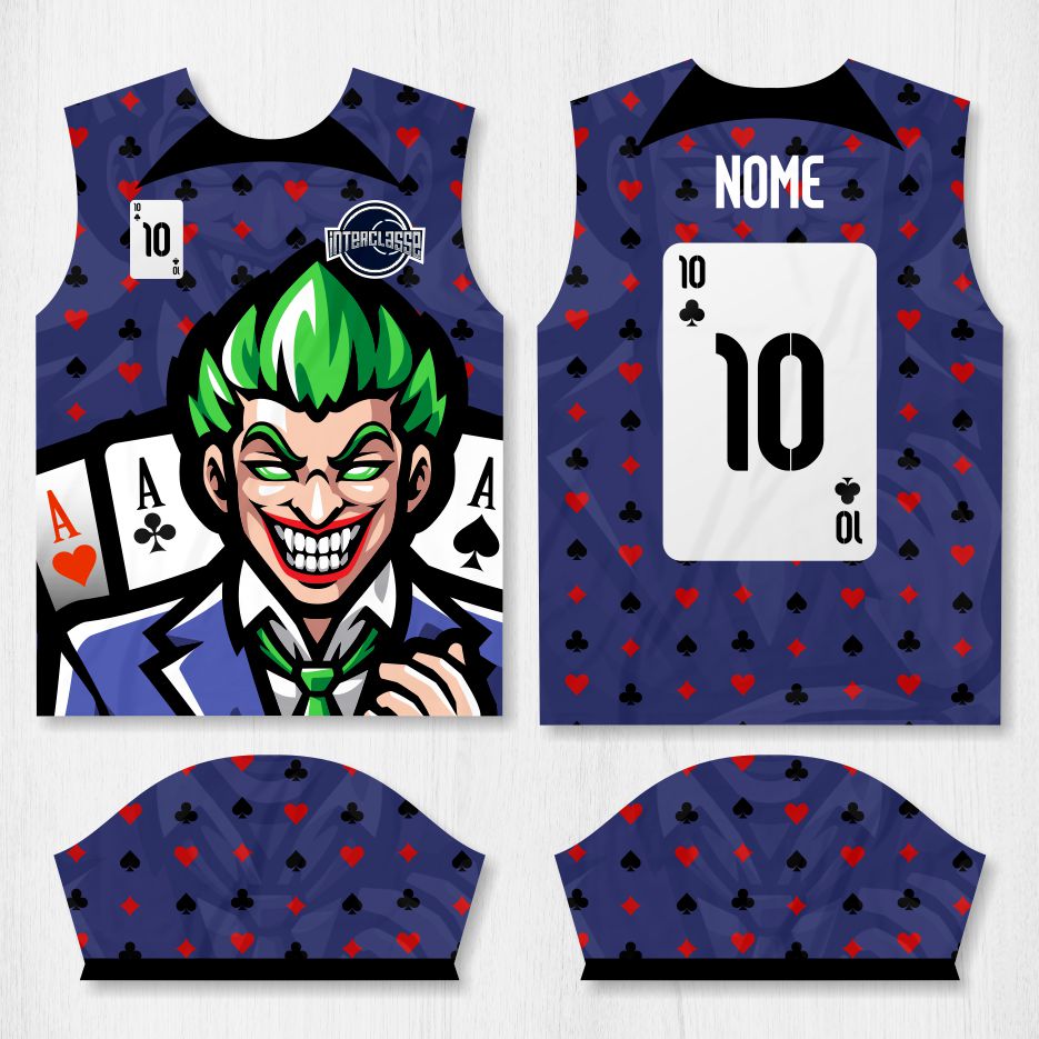 Arte para Camisa Interclasse Cartas Coringa – modelo-26B062