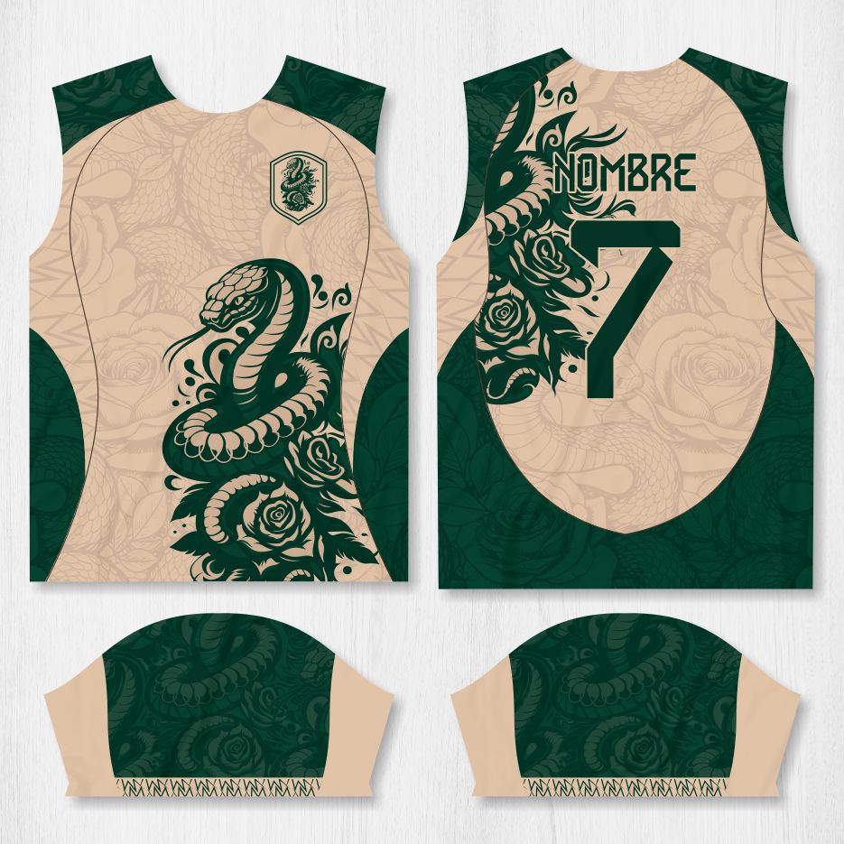 Arte para Camisa Interclasse Cobra Verde - modelo-26A079
