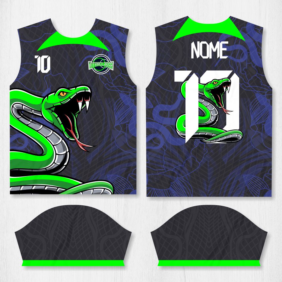 Arte para Camisa Interclasse Cobra Verde – modelo-26B051