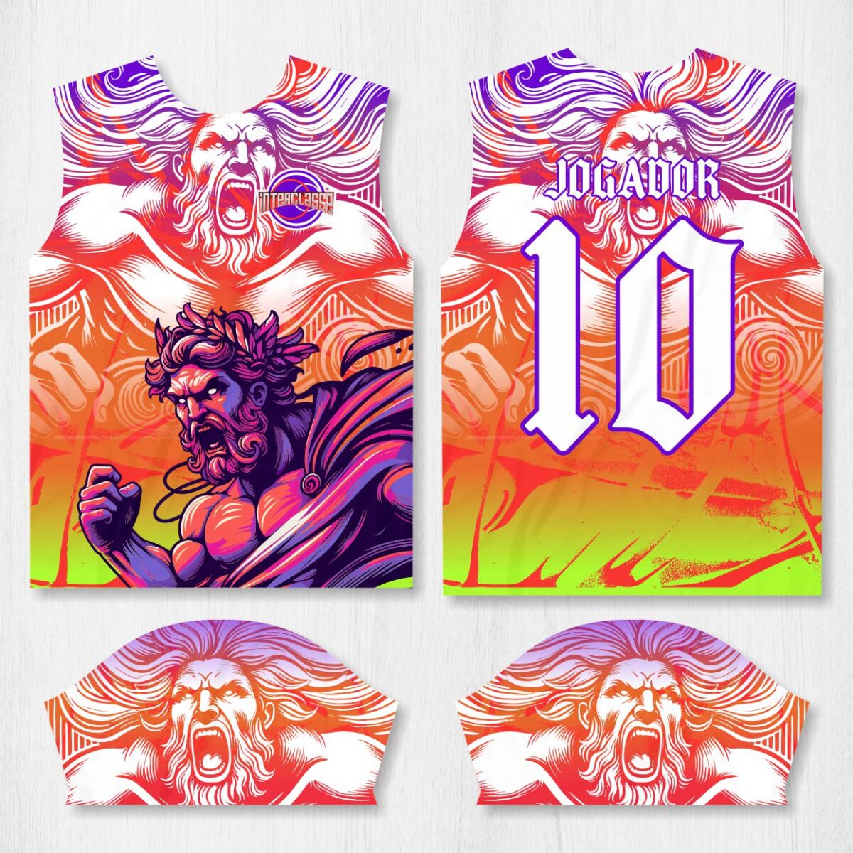 Arte para Camisa Interclasse Deus Grego – modelo-26B005