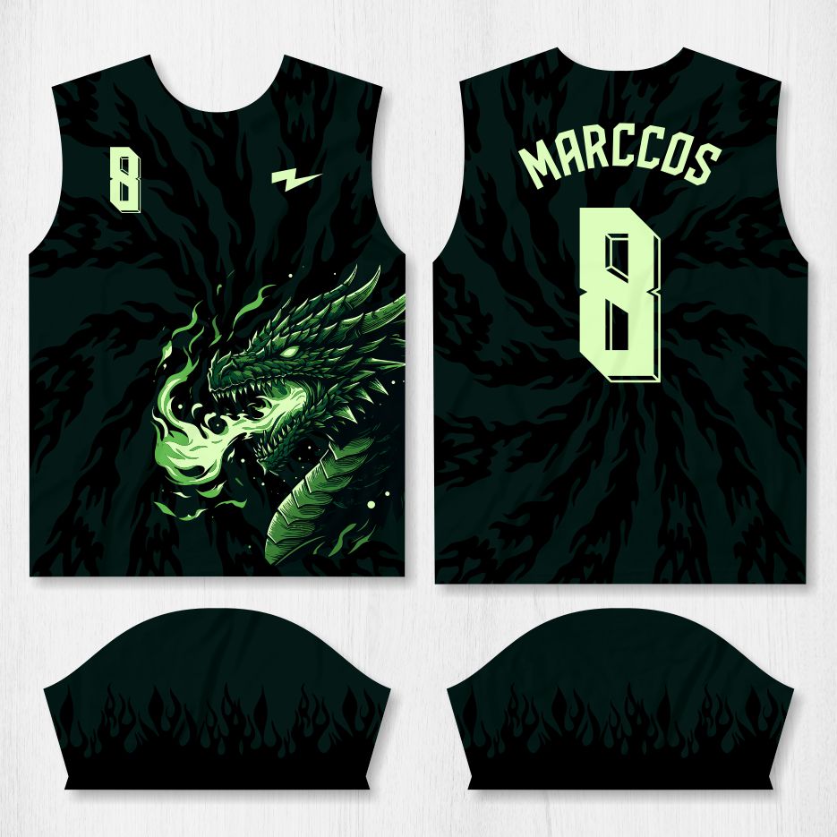 Arte para Camisa Interclasse Dragão Flamejante – modelo-26B116