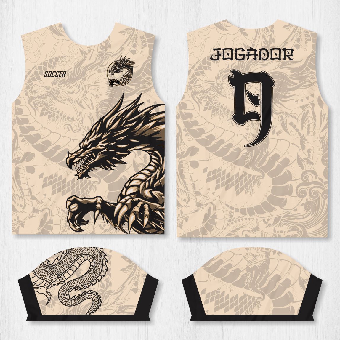 Arte para Camisa Interclasse Dragão - modelo-26A025
