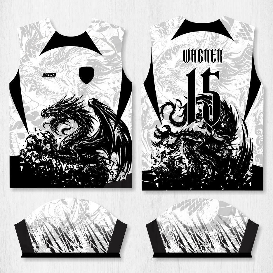 Arte para Camisa Interclasse Dragão - modelo-26A027