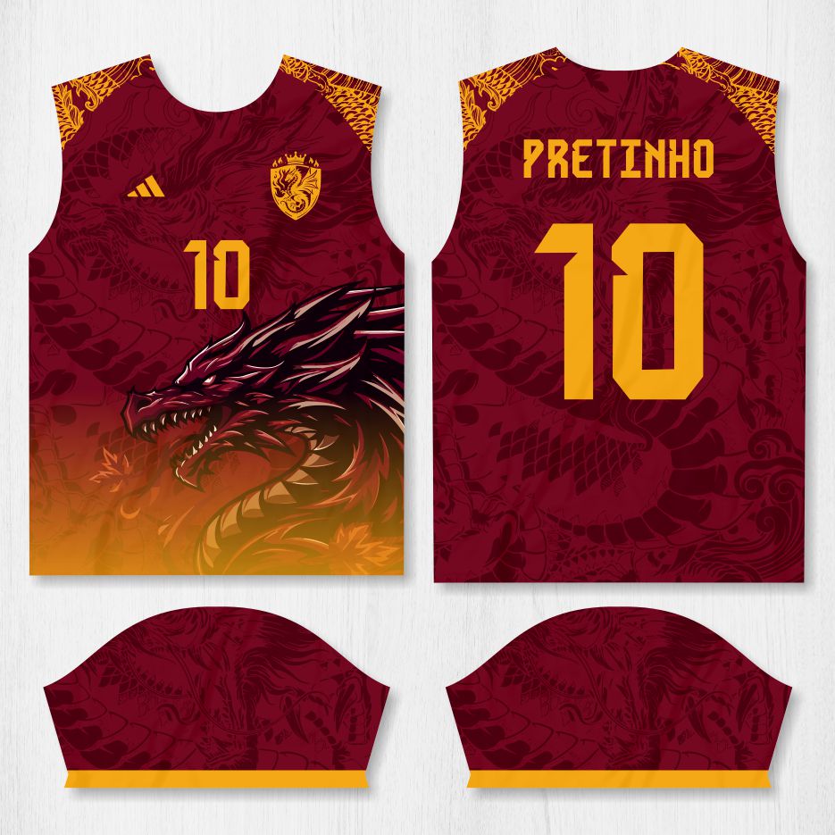 Arte para Camisa Interclasse Dragão – modelo-26B104
