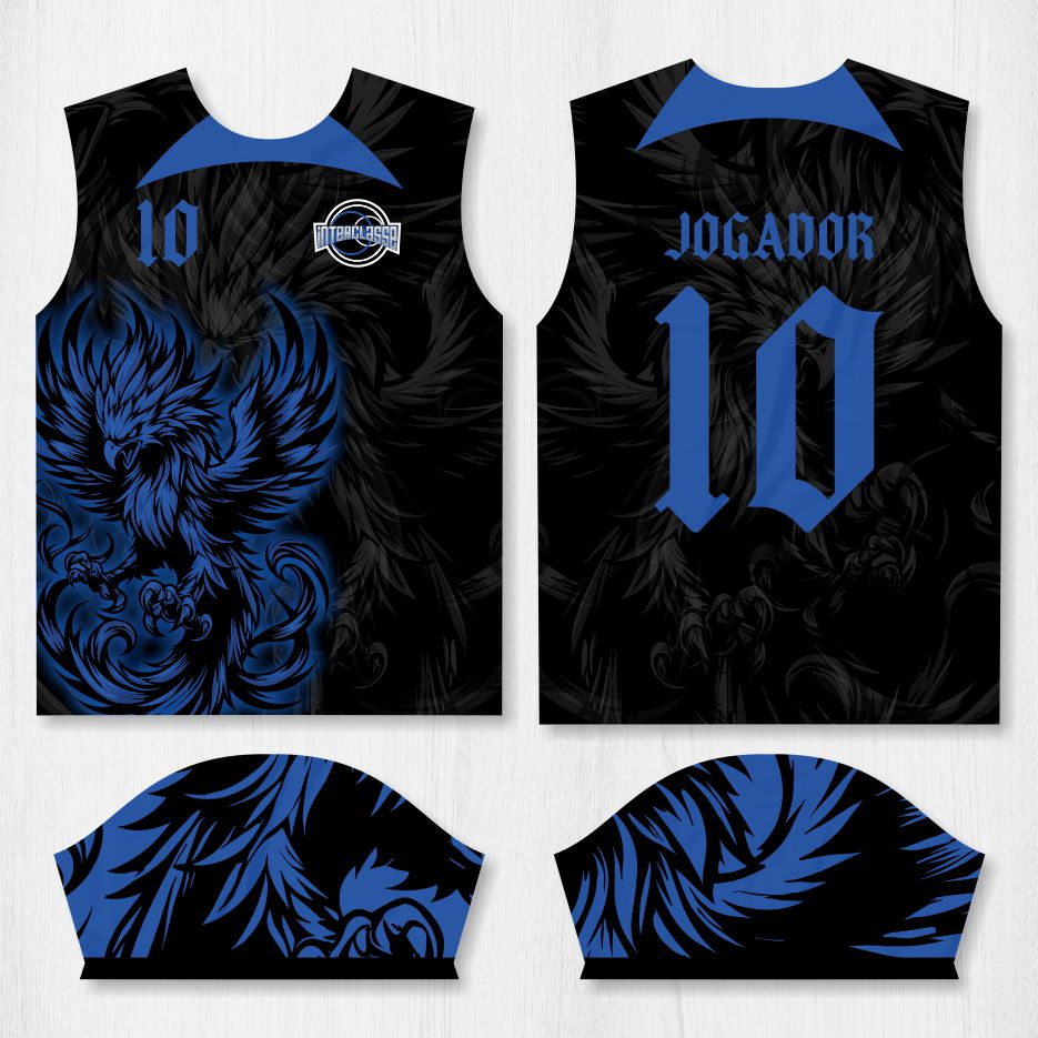Arte para Camisa Interclasse Fênix Azul – modelo-26B044