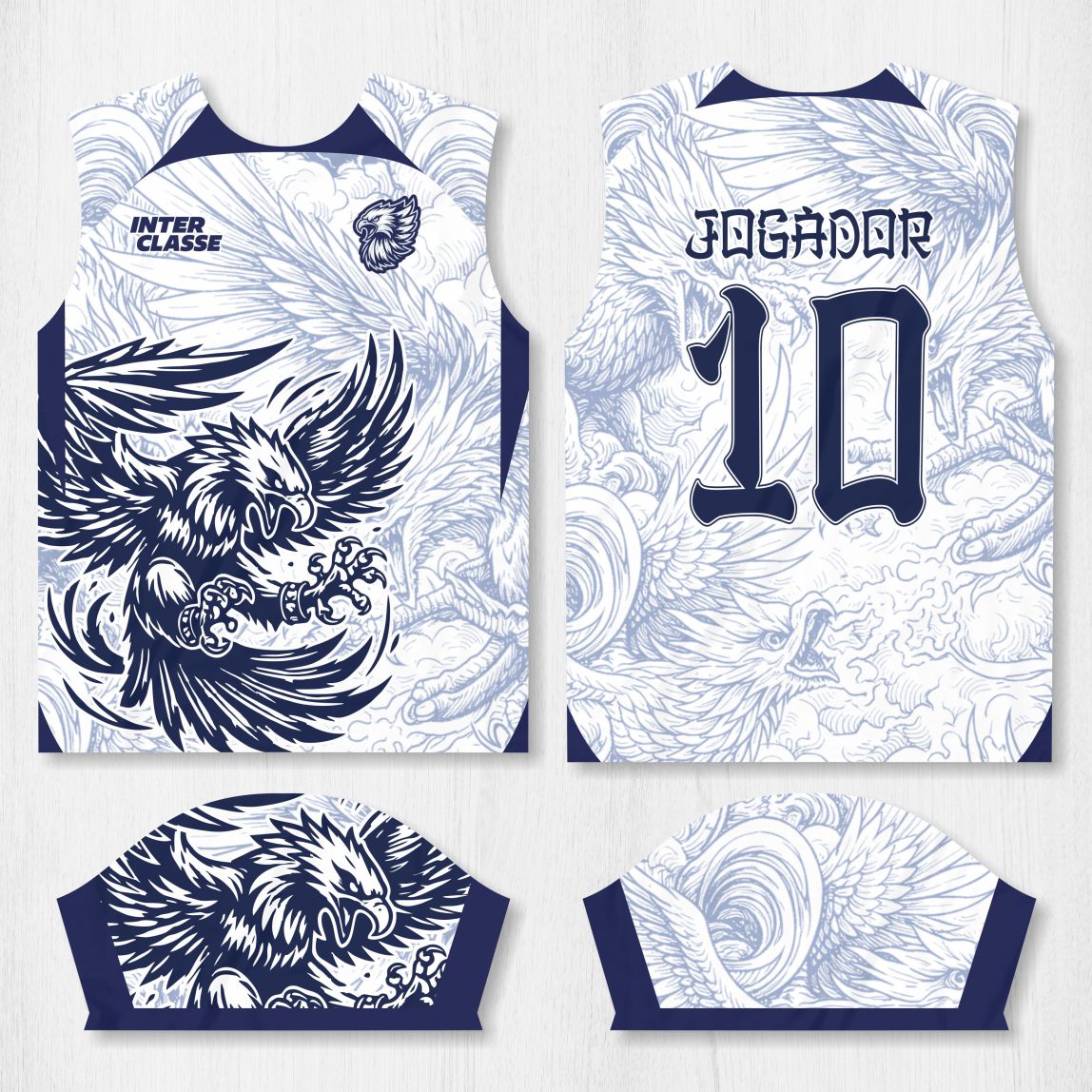 Arte para Camisa Interclasse Fenix Branca - modelo-26A007
