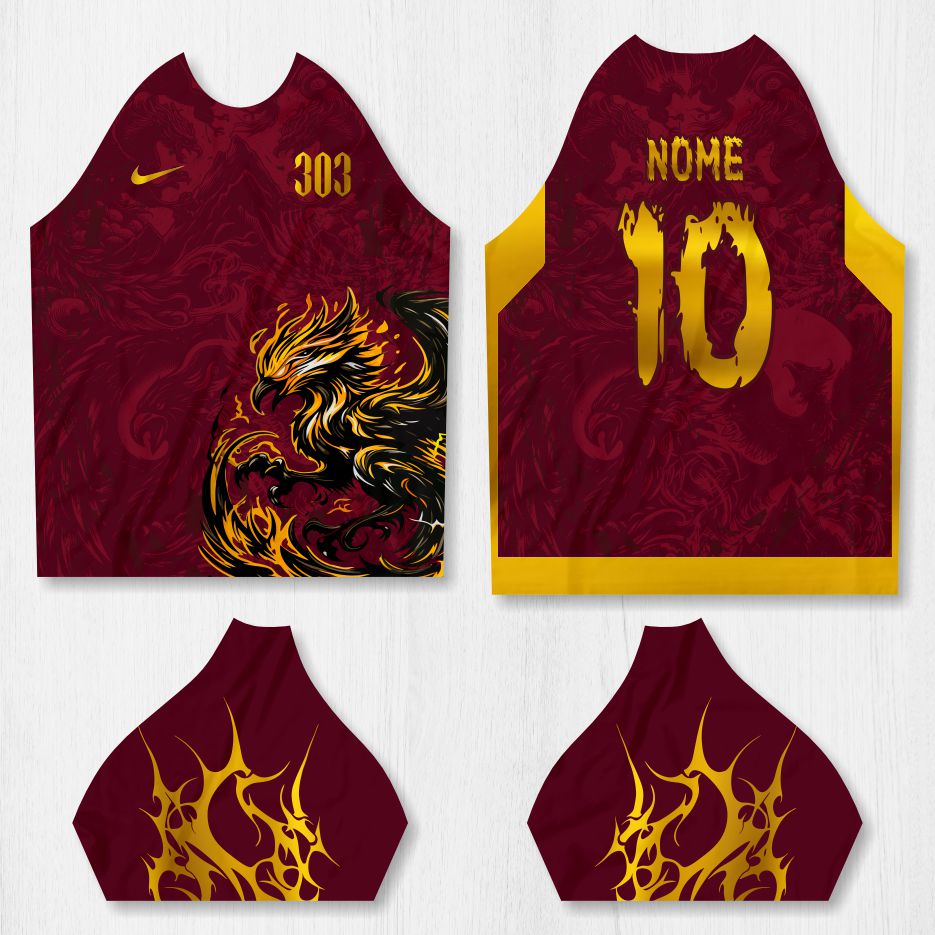 Arte para Camisa Interclasse Fênix - modelo-26A083