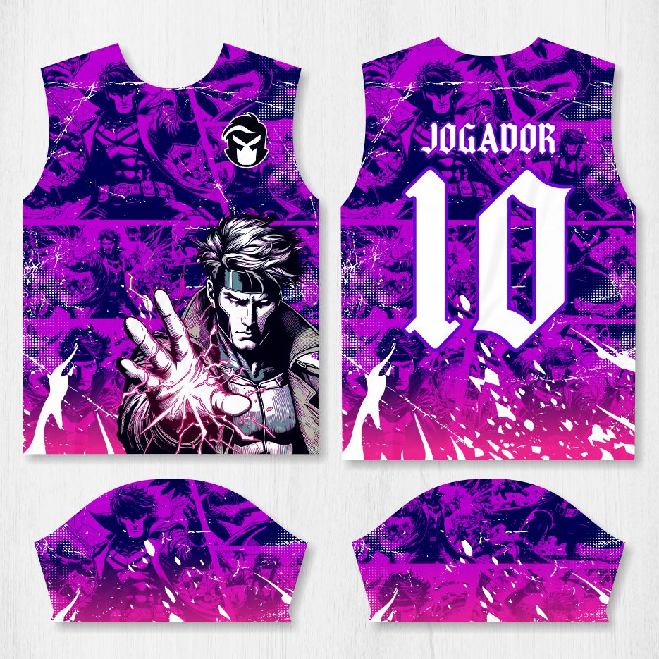 Arte para Camisa Interclasse Gambit X-Man – modelo-26B030