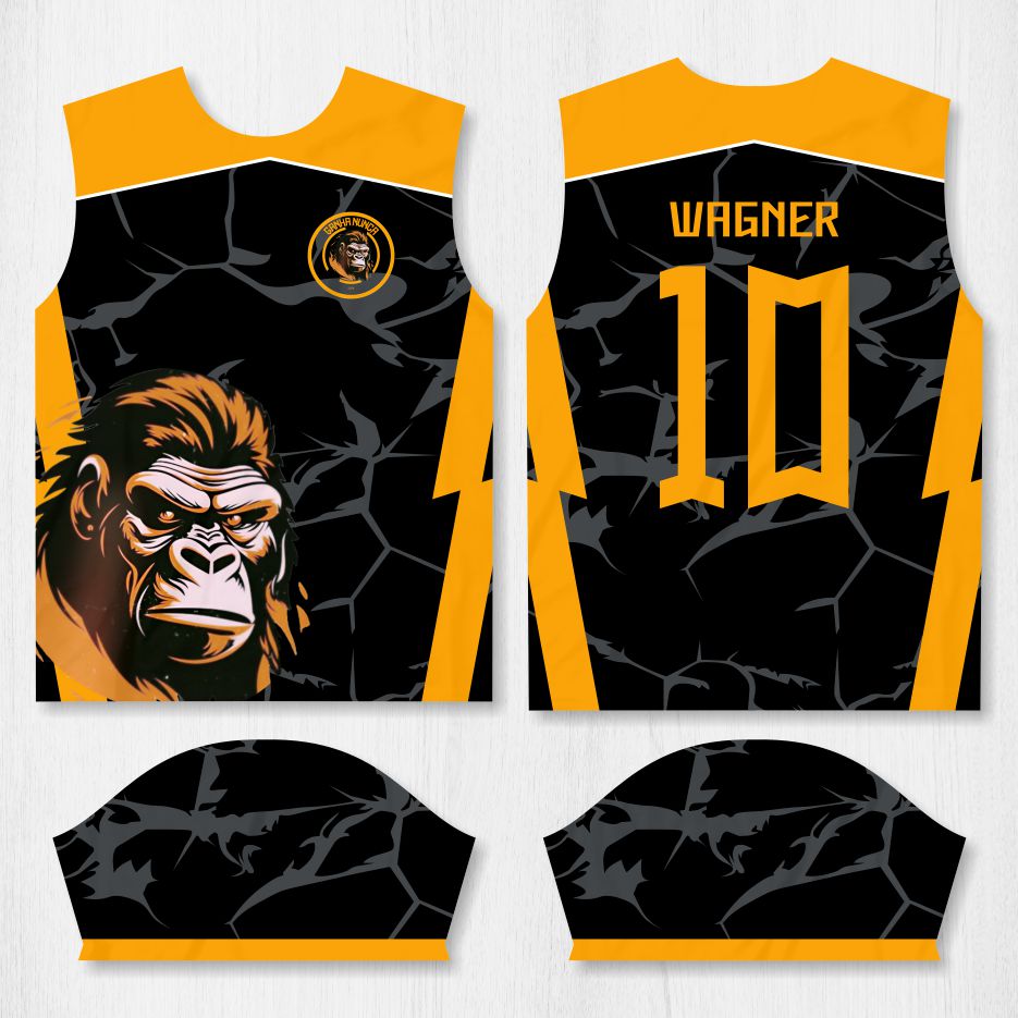 Arte para Camisa Interclasse Gorila - modelo-26A105
