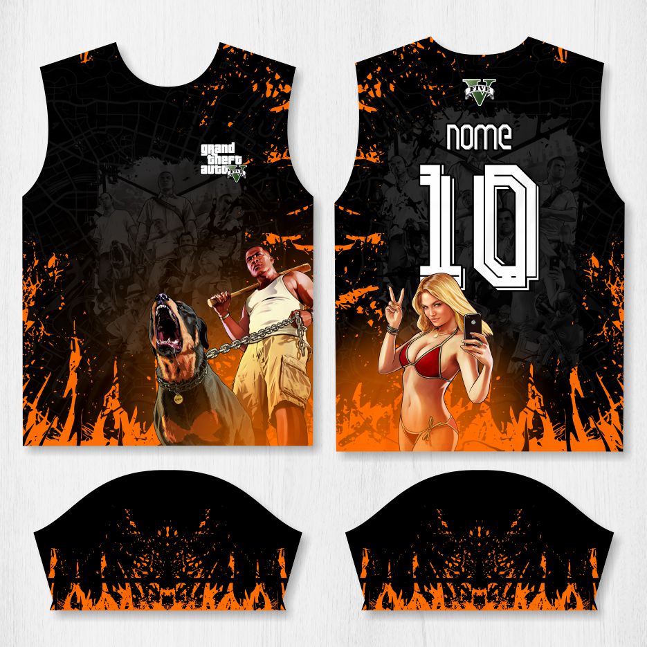 Arte para Camisa Interclasse GTA - modelo-26A032
