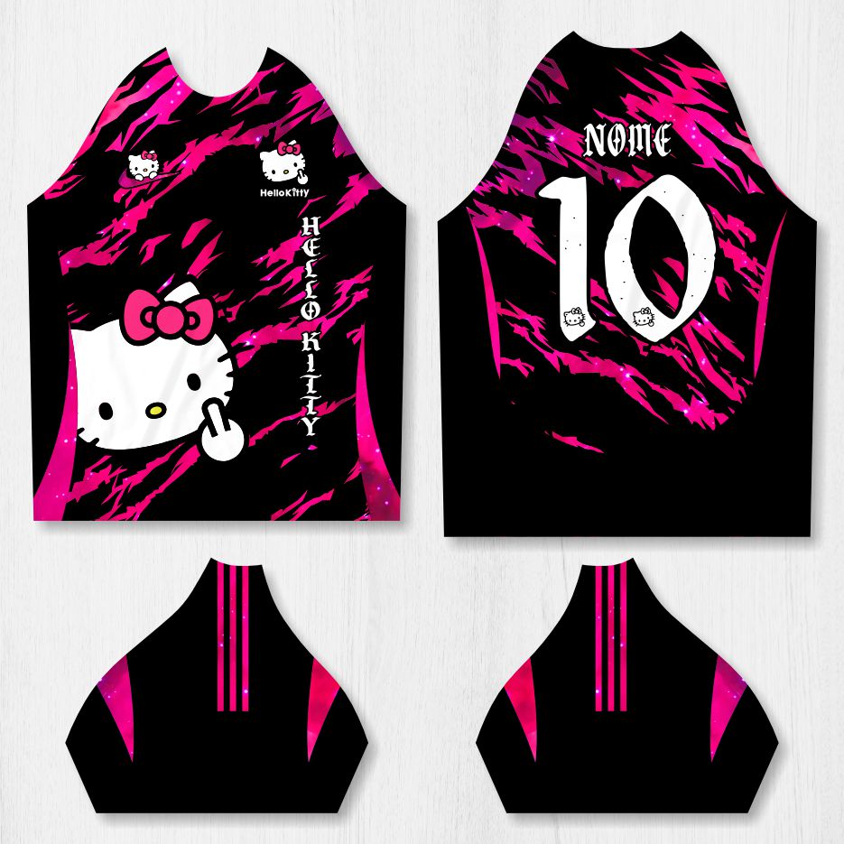 Arte para Camisa Interclasse Hello Kitty - modelo-26A036