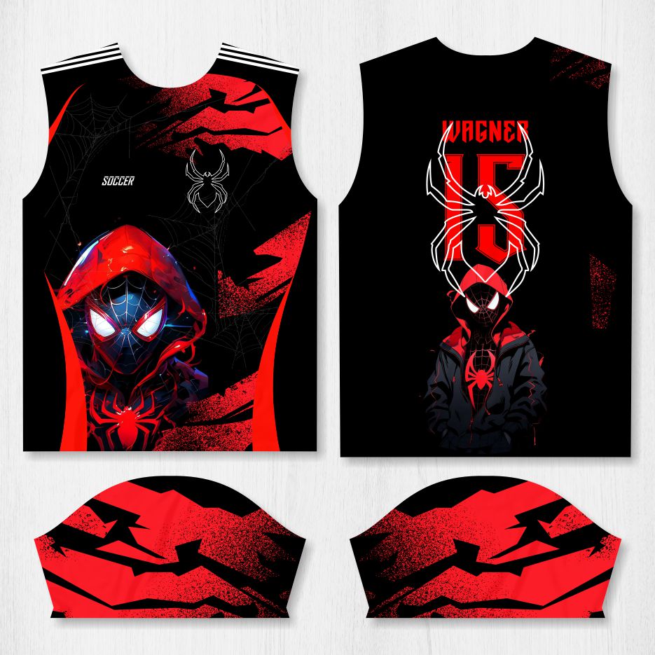 Arte para Camisa Interclasse Homem Aranha - modelo-26A028