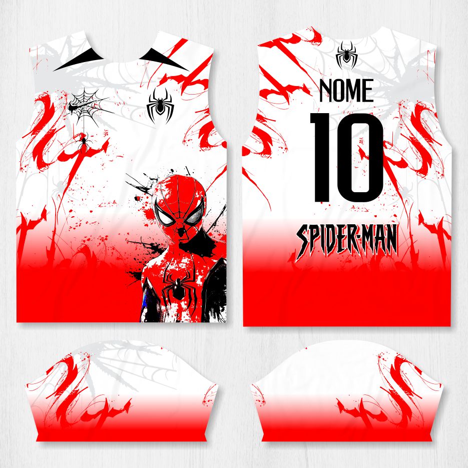 Arte para Camisa Interclasse Homem Aranha - modelo-26A058