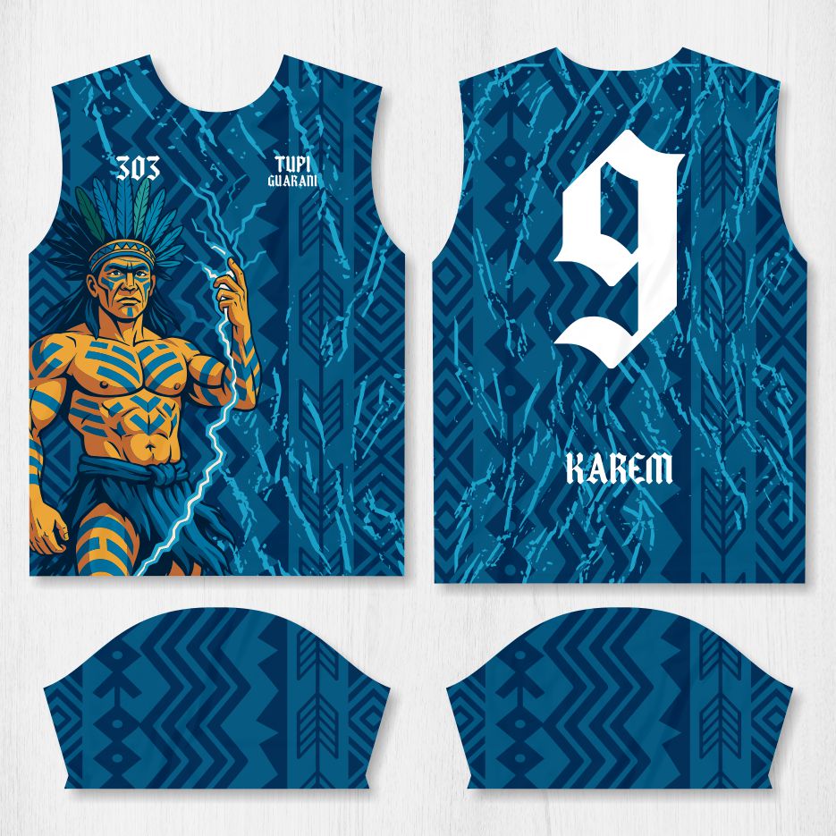 Arte para Camisa Interclasse Índio Tupã – modelo-26B111