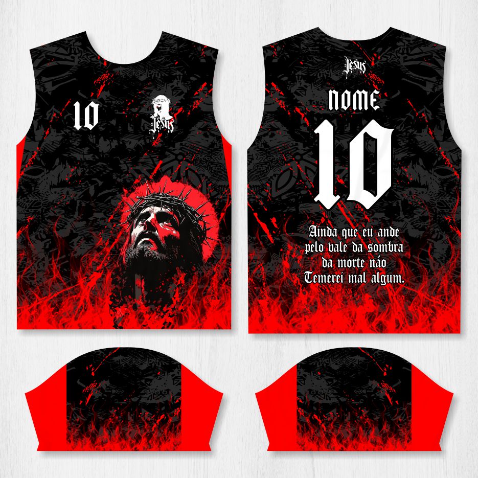 Arte para Camisa Interclasse Jesus Cristo - modelo-26A054
