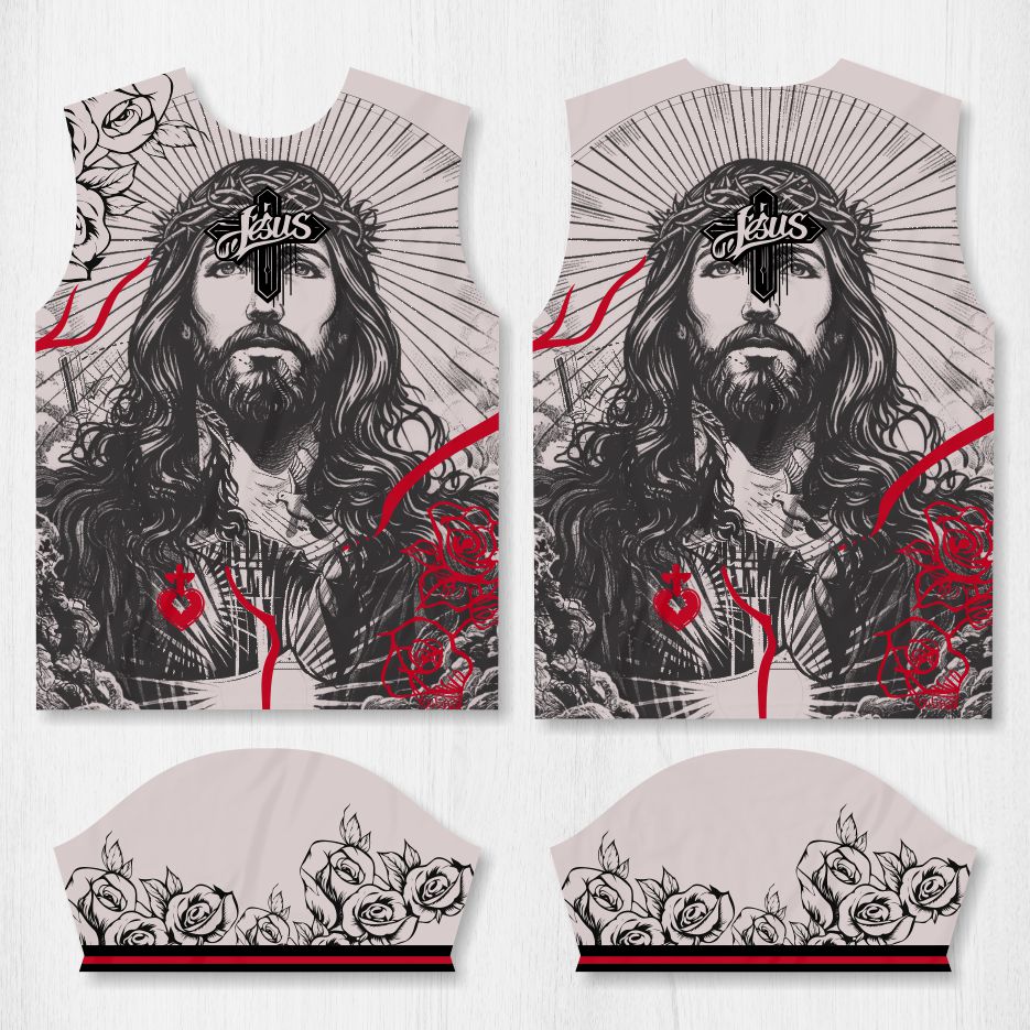 Arte para Camisa Interclasse Jesus Cristo - modelo-26A089
