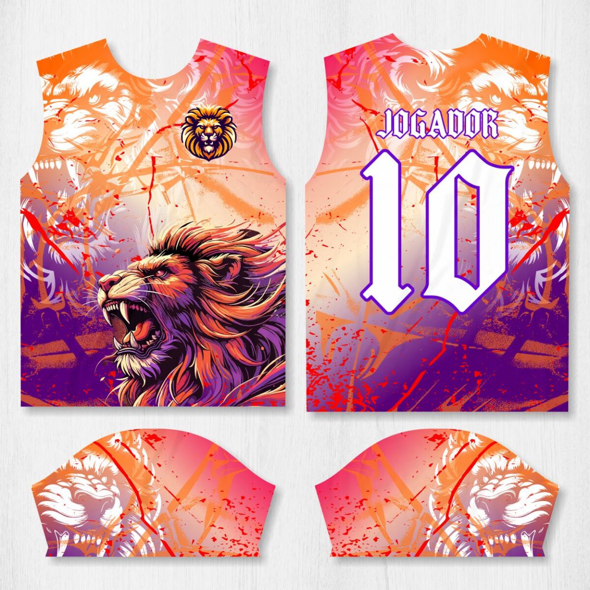 Arte para Camisa Interclasse Leão – modelo-26B011