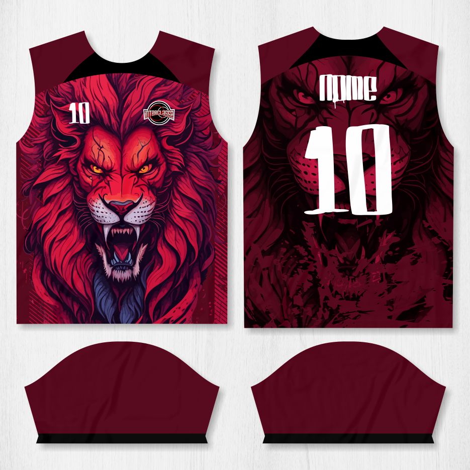 Arte para Camisa Interclasse Leão Vermelho – modelo-26B068