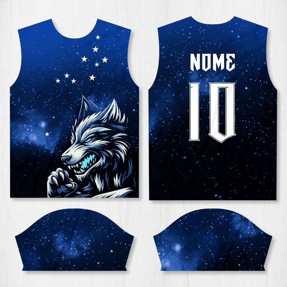 Arte para Camisa Interclasse Lobo Cruzeiro – modelo-26B101