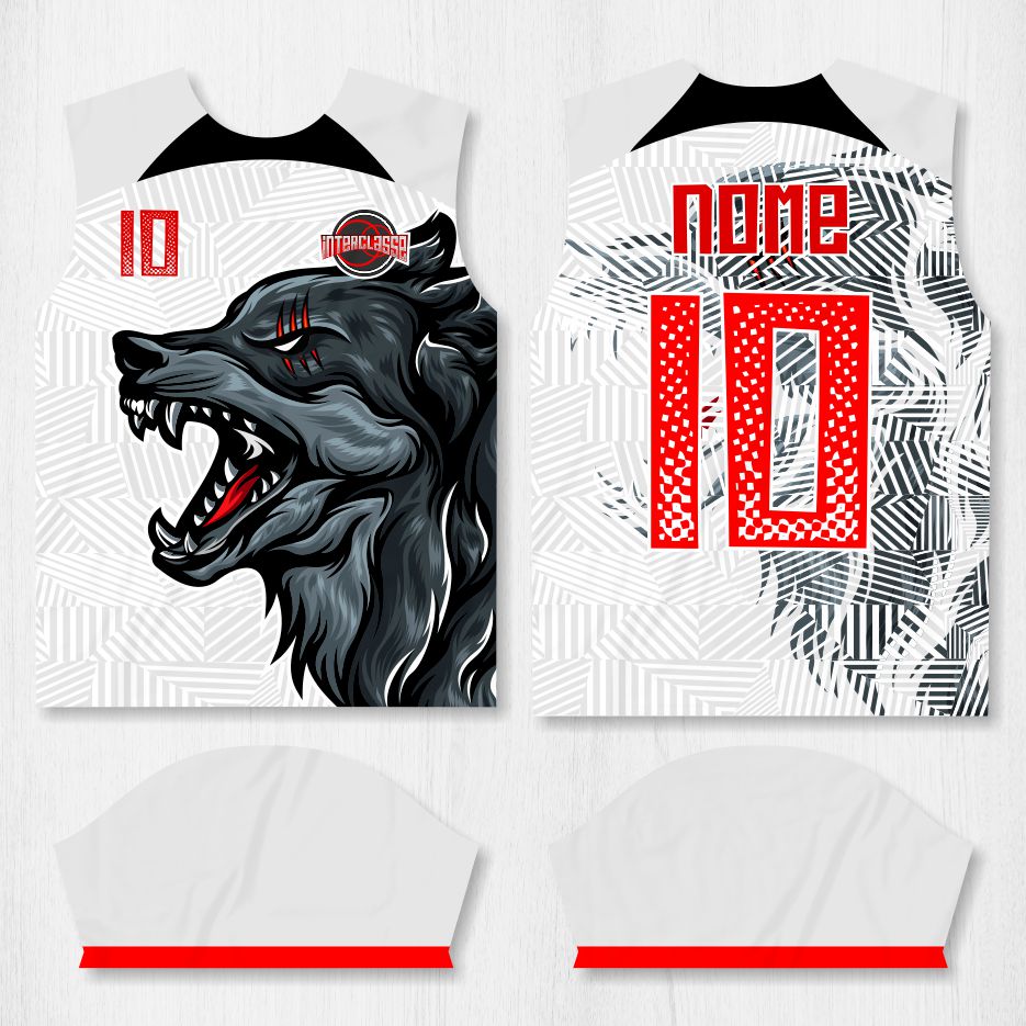 Arte para Camisa Interclasse Lobo – modelo-26B060