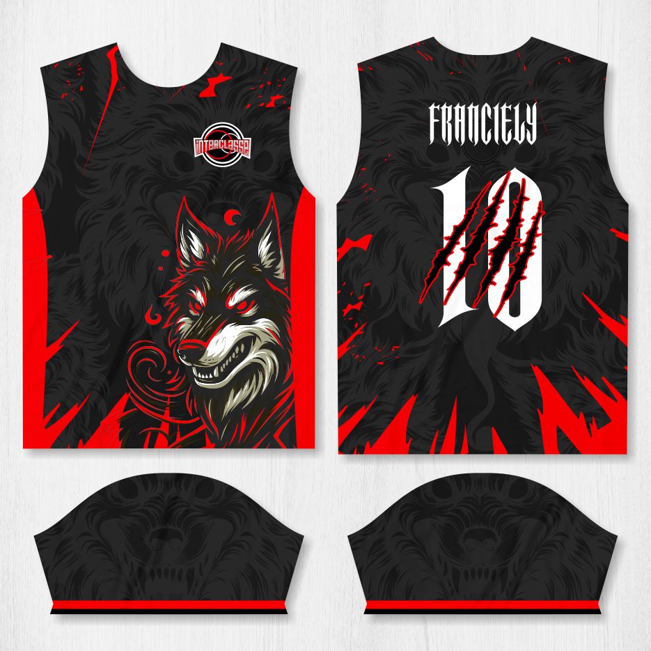 Arte para Camisa Interclasse Lobo – modelo-26B065