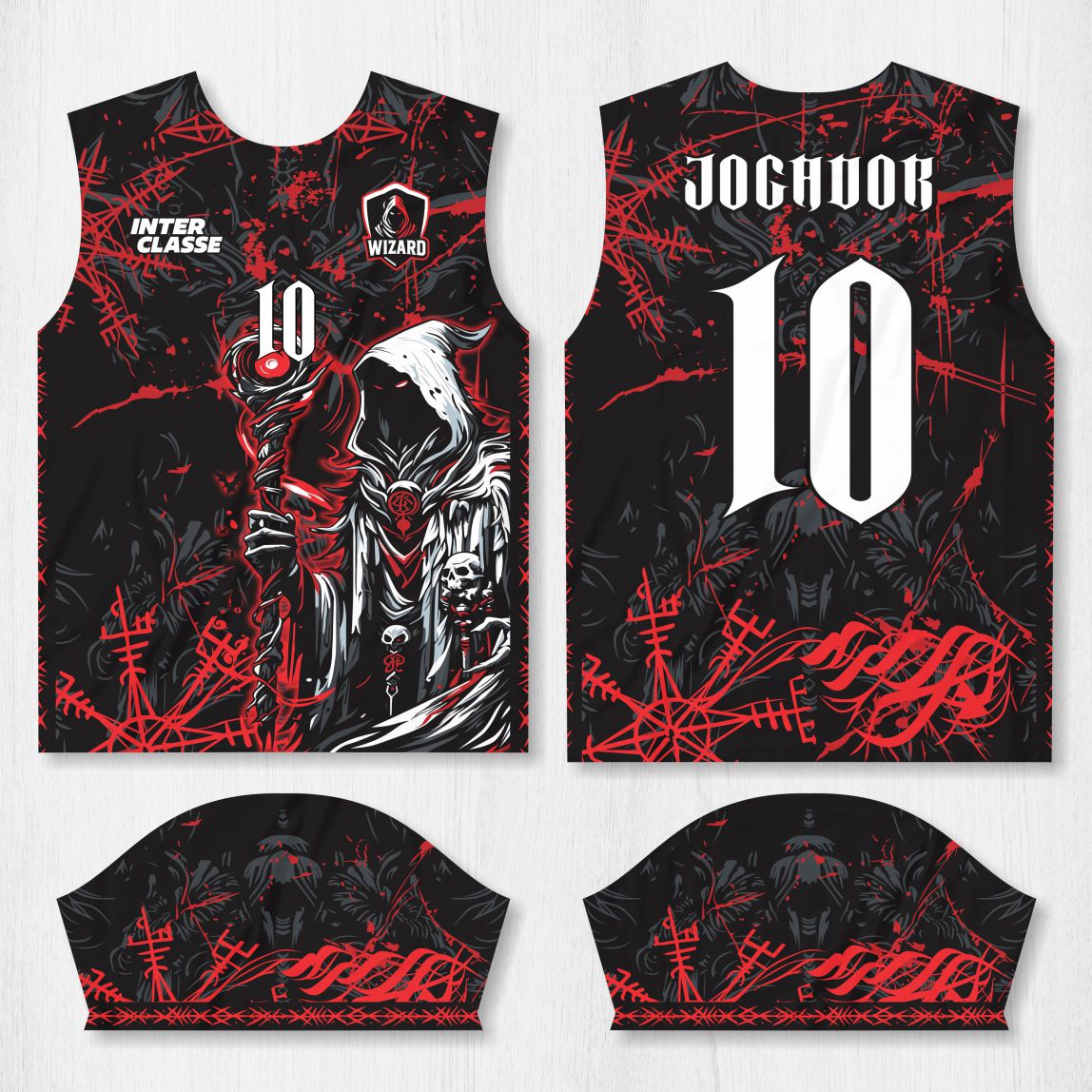 Arte para Camisa Interclasse Mago Feiticeiro - modelo-26A008