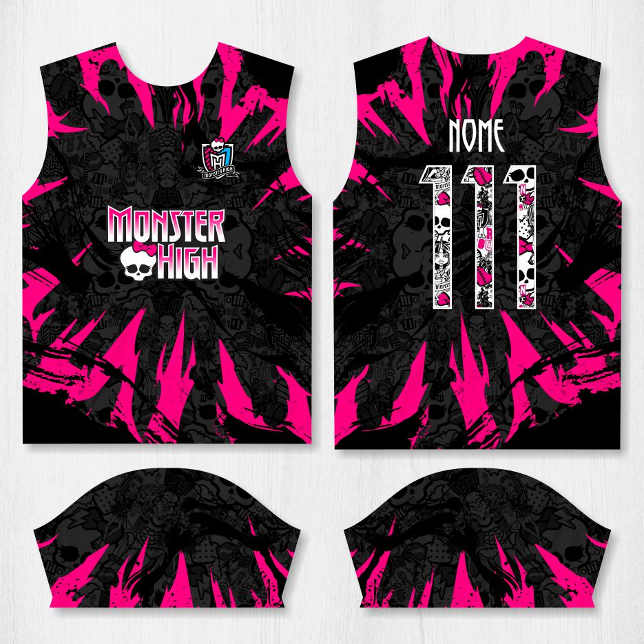 Arte para Camisa Interclasse Monster High - modelo-26A042