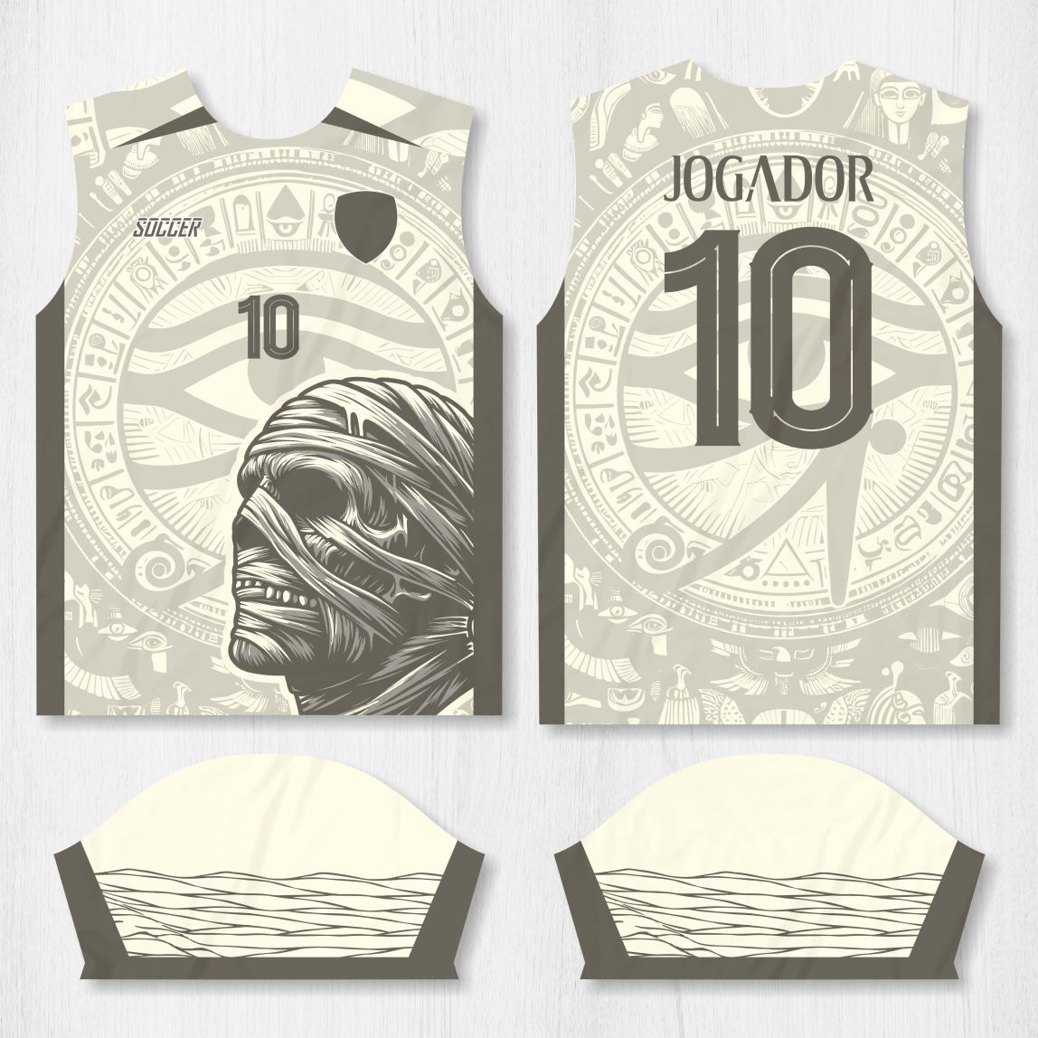 Arte para Camisa Interclasse Múmia Egito - modelo-26A016