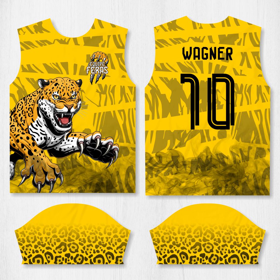 Arte para Camisa Interclasse Onça Pintada – modelo-26B084