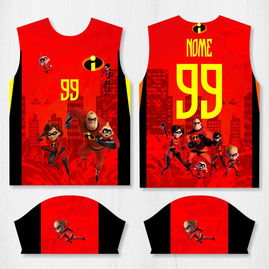 Arte para Camisa Interclasse Os Incríveis - modelo-26A113