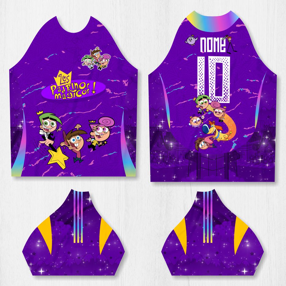 Arte para Camisa Interclasse Padrinhos Mágicos - modelo-26A112