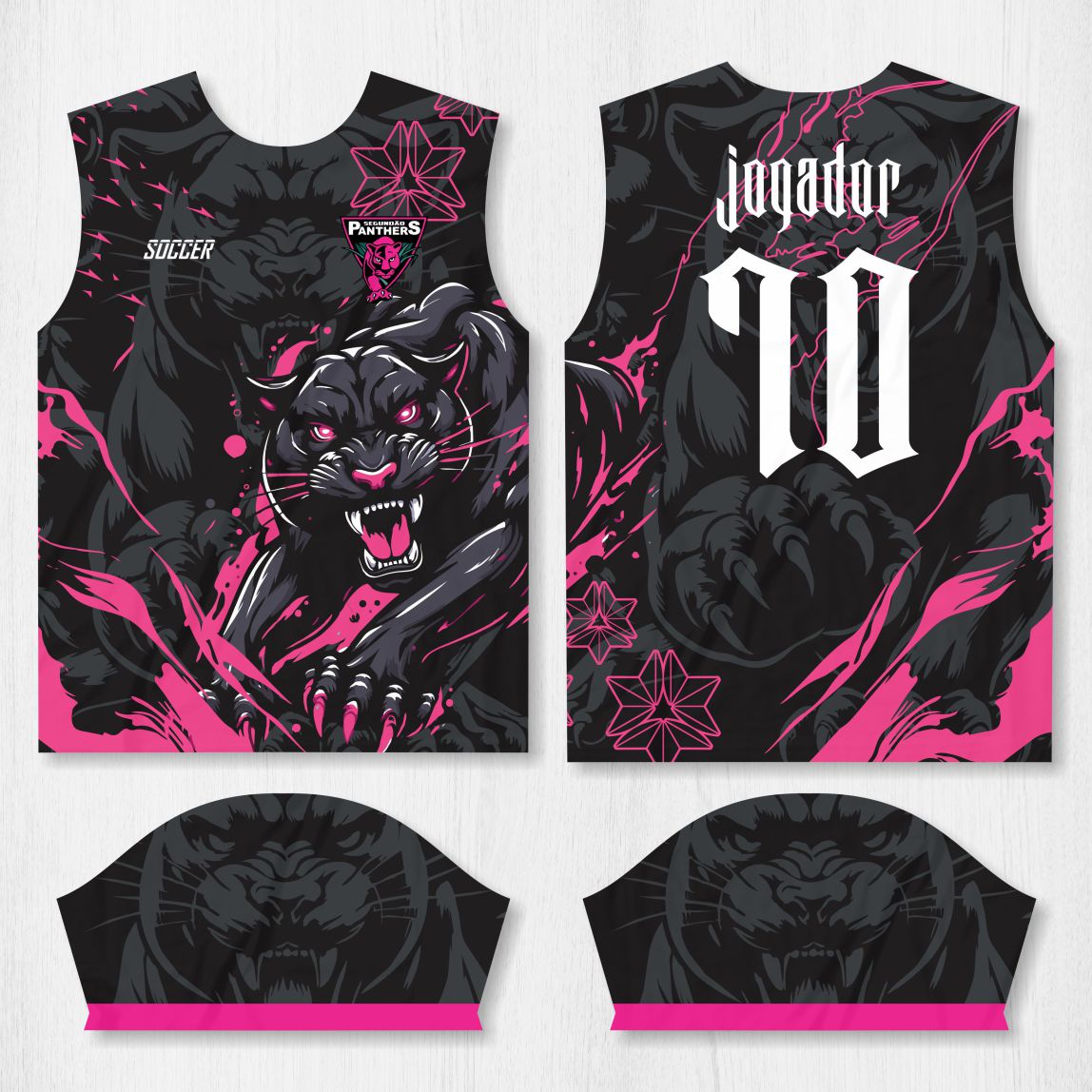 Arte para Camisa Interclasse Pantera - modelo-26A011