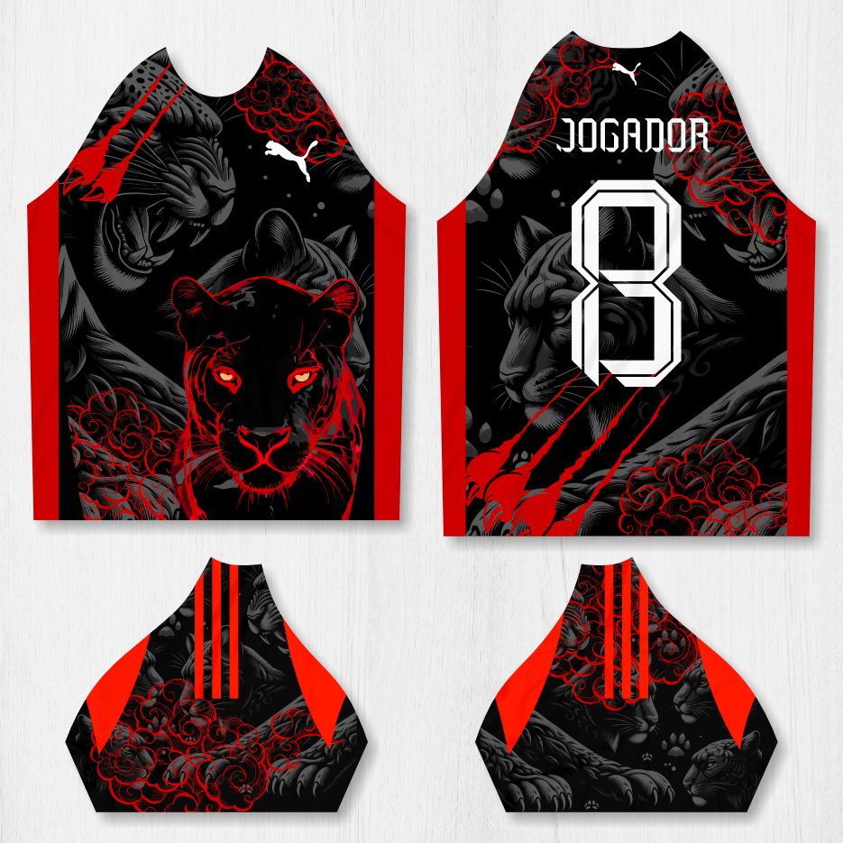 Arte para Camisa Interclasse Pantera – modelo-26B098