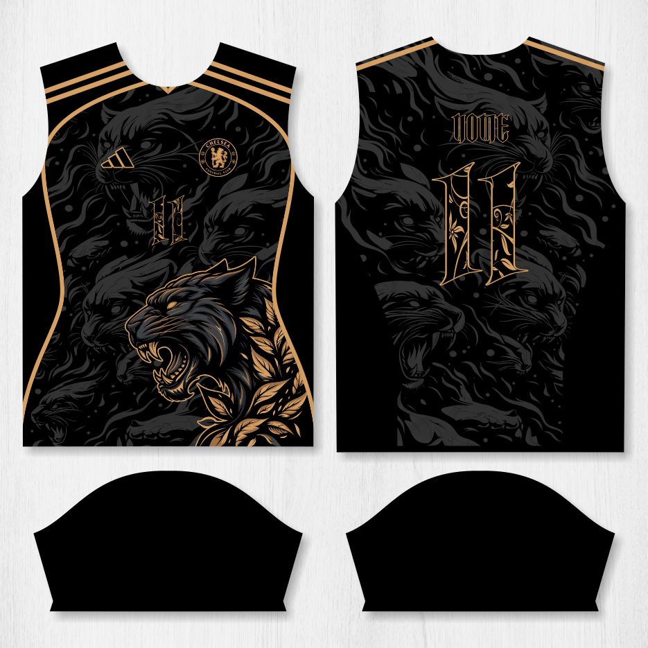 Arte para Camisa Interclasse Pantera Negra - modelo-26A048