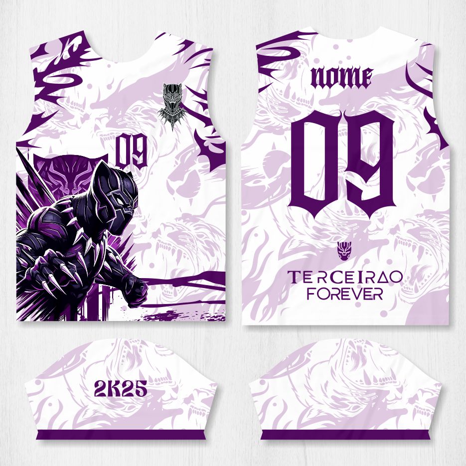 Arte para Camisa Interclasse Pantera Negra – modelo-26B096