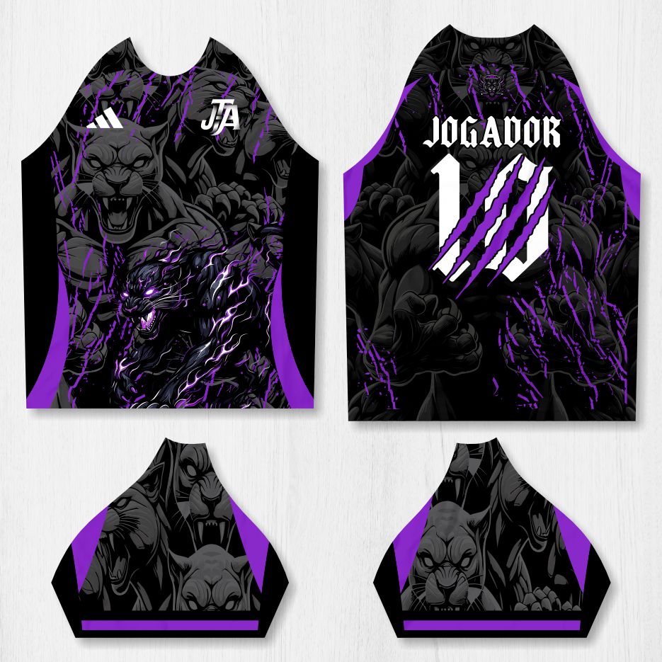 Arte para Camisa Interclasse Pantera Negra – modelo-26B097