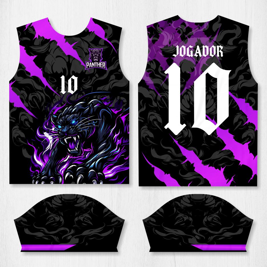 Arte para Camisa Interclasse Pantera Negra – modelo-26B099