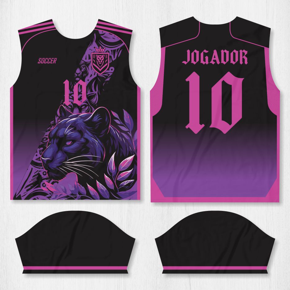 Arte para Camisa Interclasse Pantera Roxa – modelo-26B083