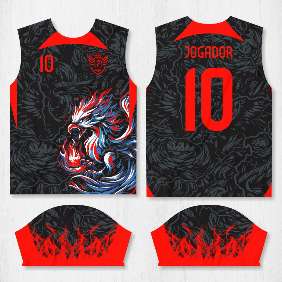 Arte para Camisa Interclasse Pássaro Fênix – modelo-26B056