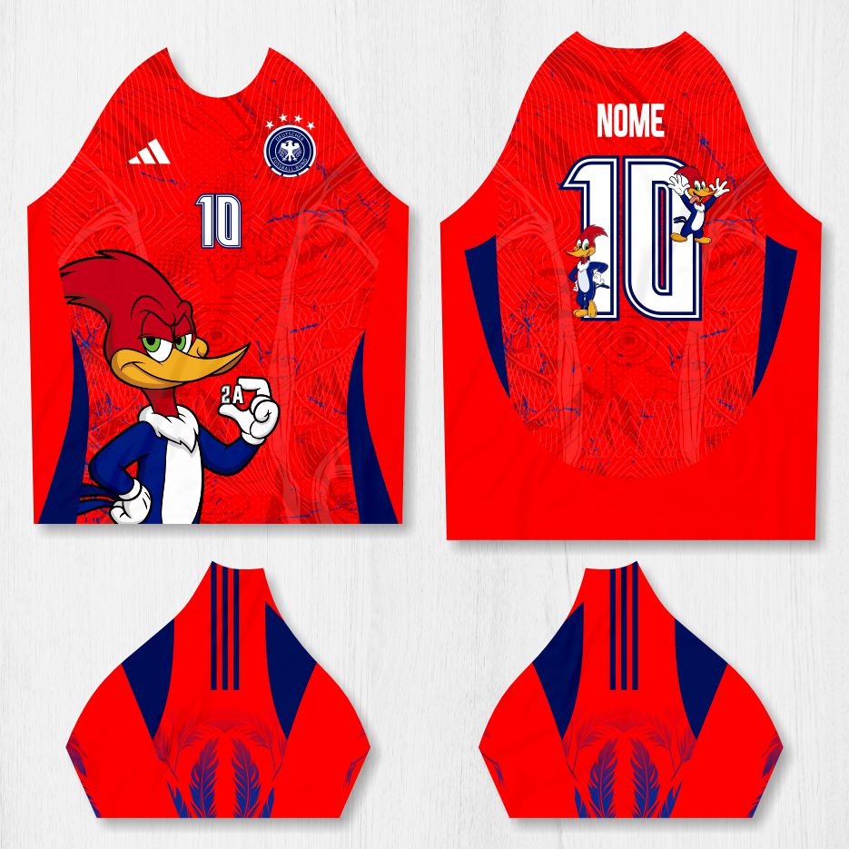 Arte para Camisa Interclasse Pica Pau - modelo-26A070