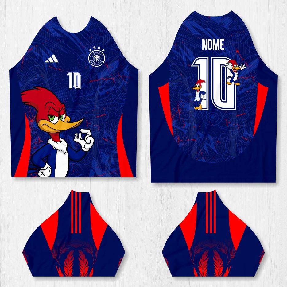 Arte para Camisa Interclasse Pica Pau - modelo-26A071