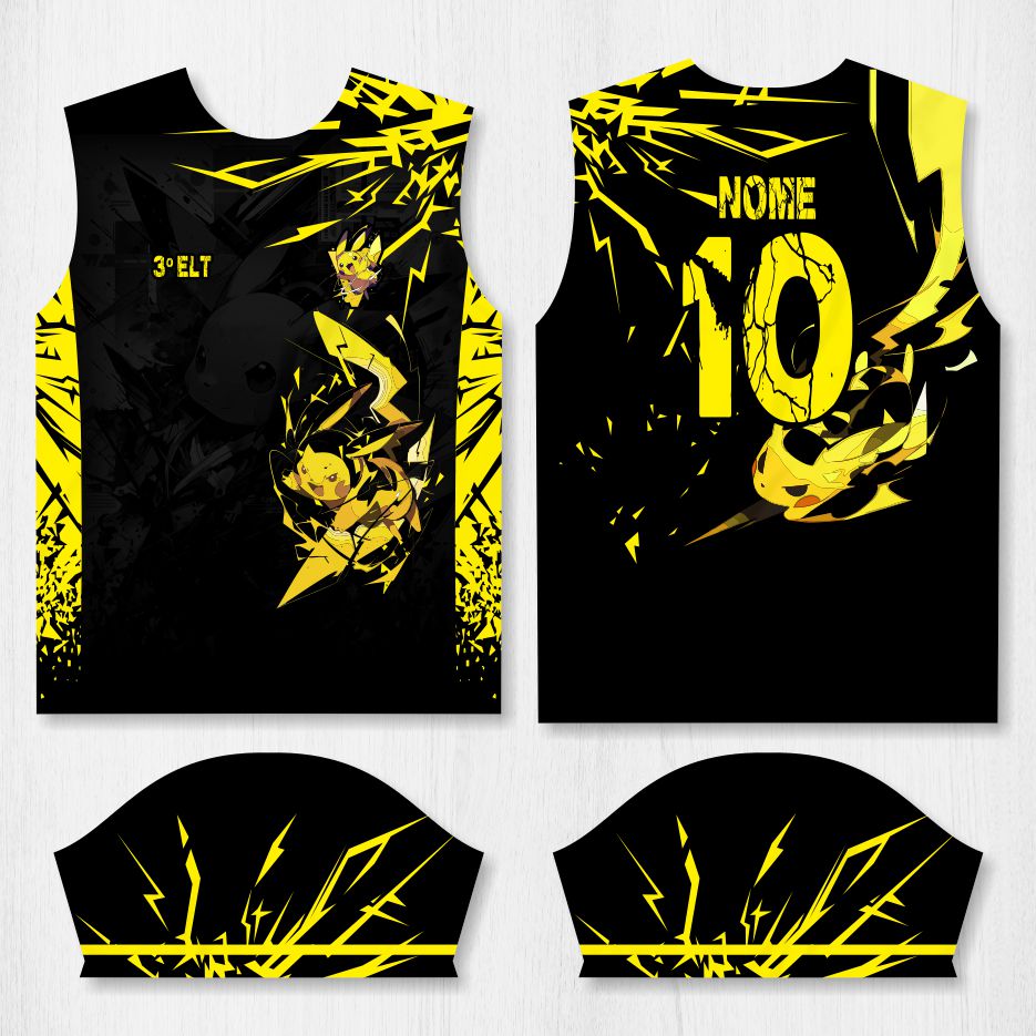 Arte para Camisa Interclasse Pikachu - modelo-26A099