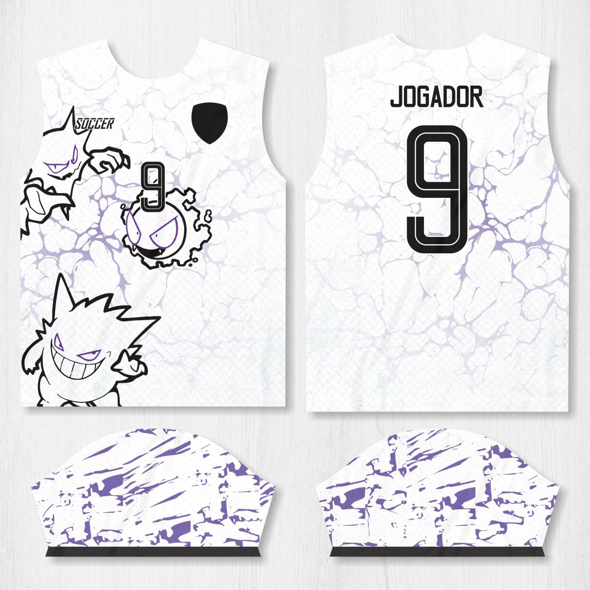 Arte para Camisa Interclasse Pokemon Gengar - modelo-26A013