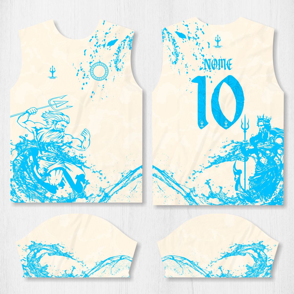 Arte para Camisa Interclasse Poseidon - modelo-26A022