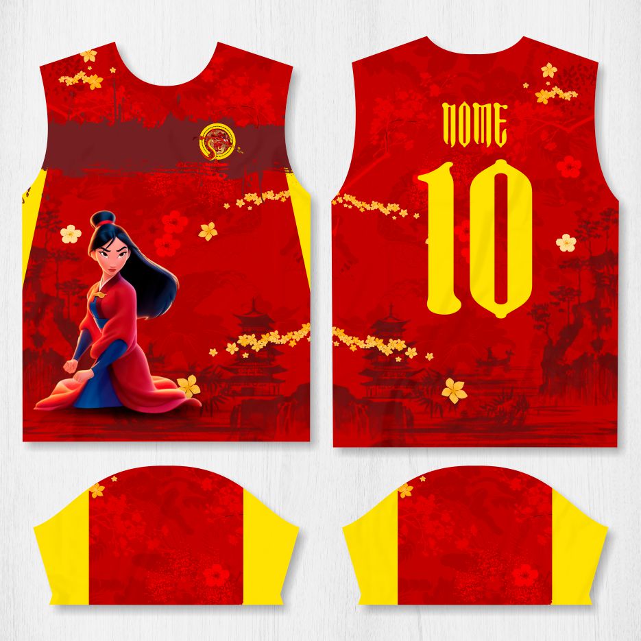Arte para Camisa Interclasse Princesa Mulan - modelo-26A111