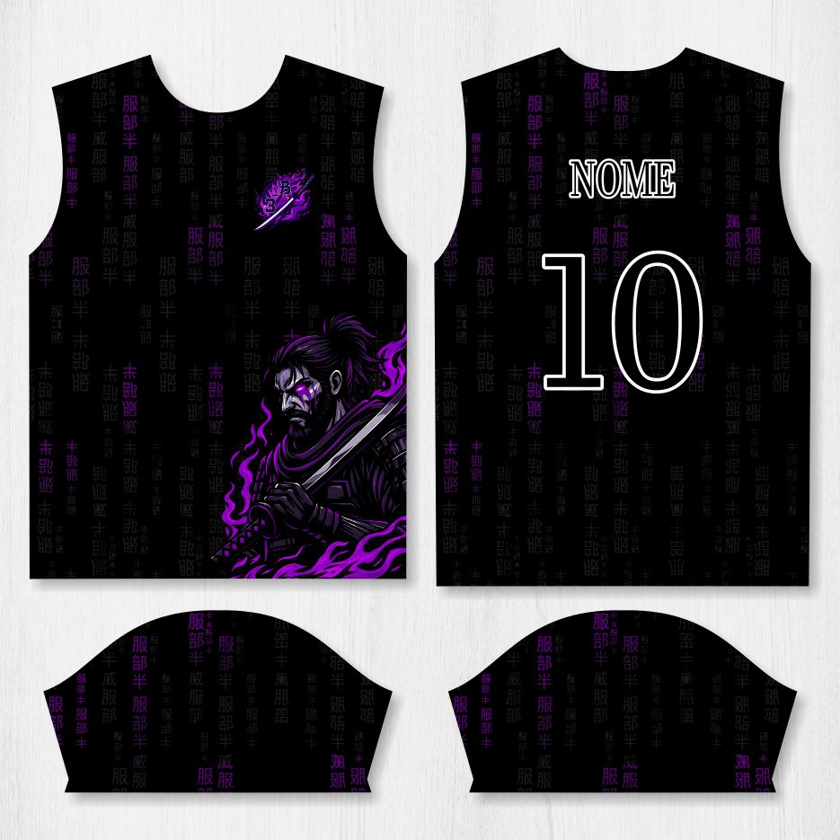 Arte para Camisa Interclasse Samurai - modelo-26A067