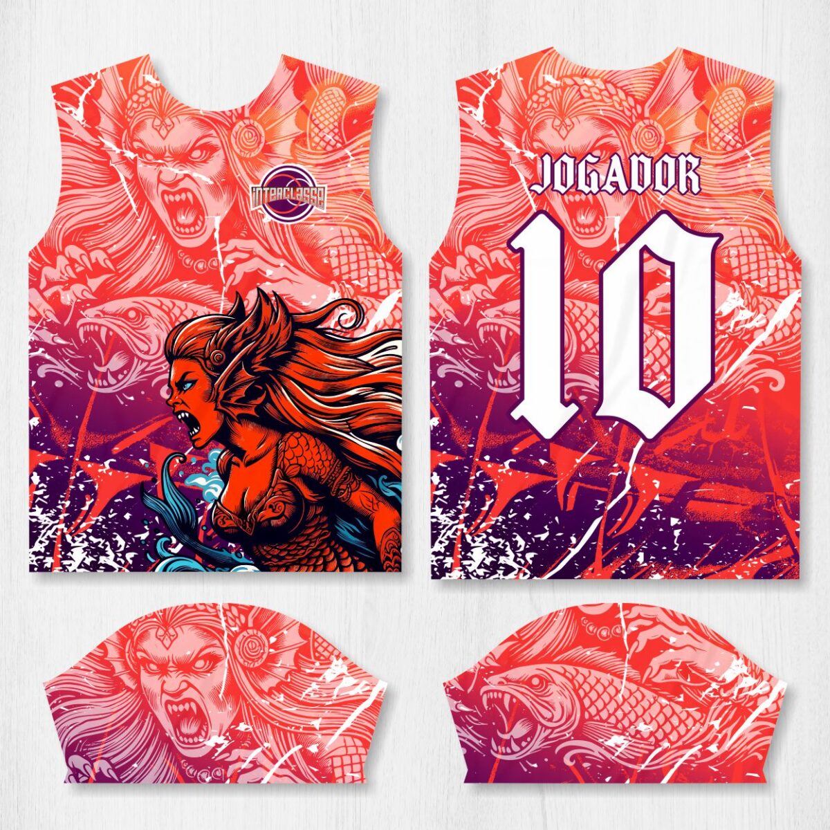 Arte para Camisa Interclasse Sereira Vermelha – modelo-26B014