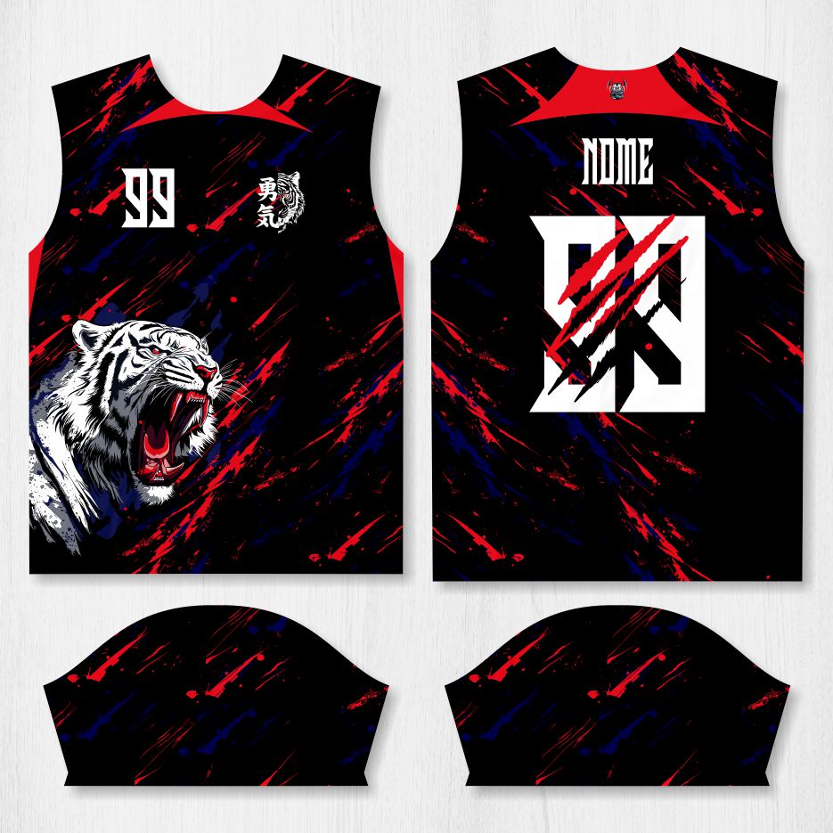 Arte para Camisa Interclasse Tigre Branco - modelo-26A059