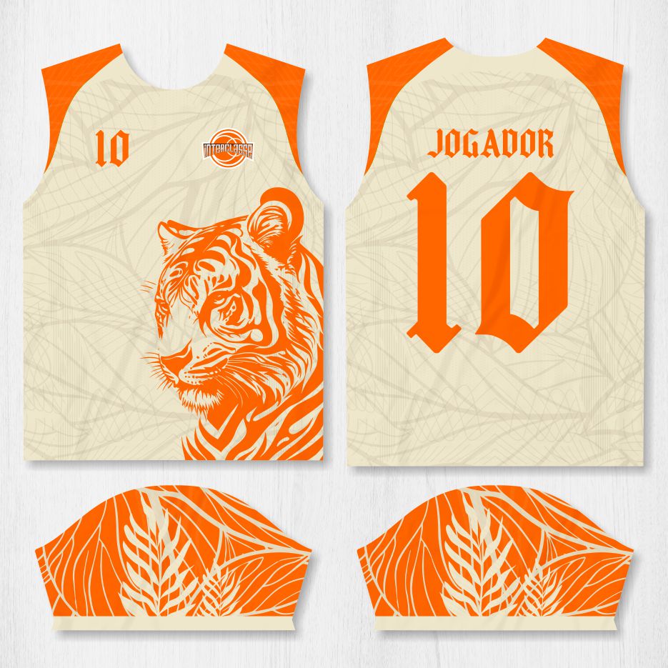 Arte para Camisa Interclasse Tigre Laranja – modelo-26B032