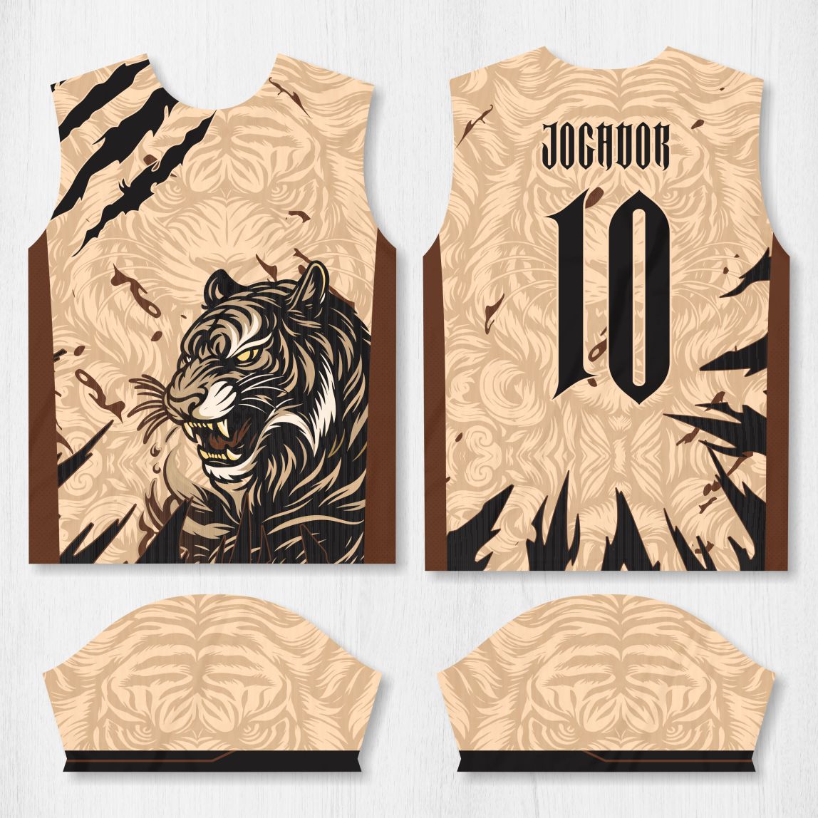 Arte para Camisa Interclasse Tigre - modelo-26A003